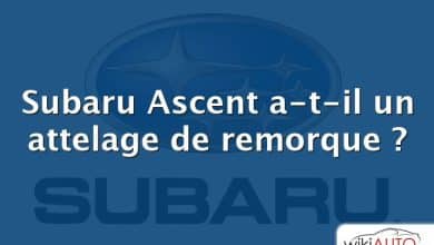 Subaru Ascent a-t-il un attelage de remorque ?